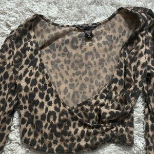Victoria Secret Crop Top. Cheetah Print